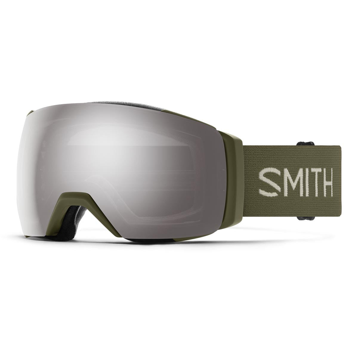 smith i o goggles Smith I/O MAG XL ChromaPop Ski Goggle Forest / Sun Platinum